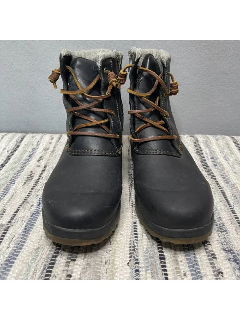 Sperry Top-Sider Maritime Repel Waterproof Snow Boots Black Felt Collar W 9.5 - Picture 2 of 9